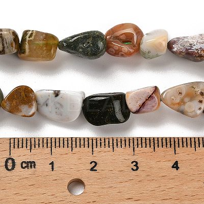 Natural Ocean Jasper Beads Strands G-P497-01E-90B-1