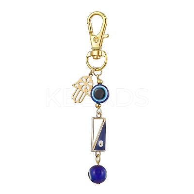 Alloy Enamel Pendant Decorations HJEW-JM01677-01-1
