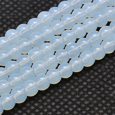 Round Opalite Beads Strands X-GLAA-F033-8mm-01-1