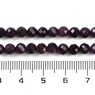 Natural Ruby Beads Strands G-P553-G01-04-1