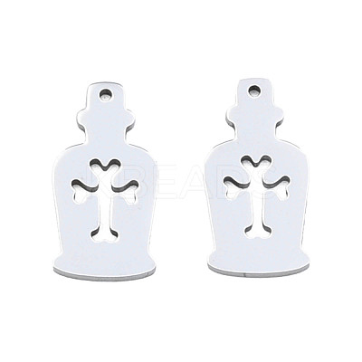Non-Tarnish 201 Stainless Steel Pendants STAS-N098-082P-1