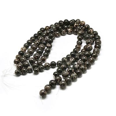 Natural Imperial Jasper Beads Strands G-I122-6mm-11-1
