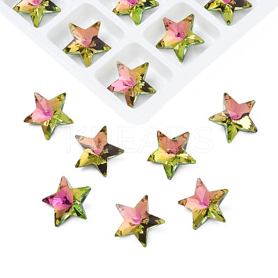 Glass Rhinestone Cabochons MRMJ-N029-04A-09-1