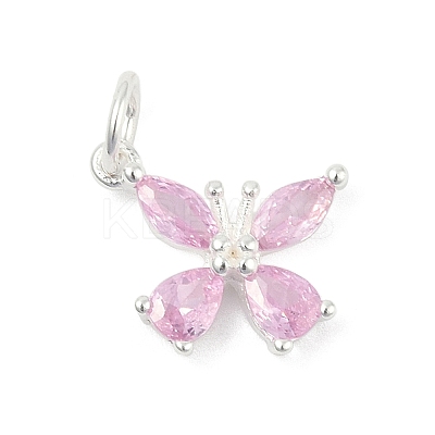 925 Sterling Silver Micro Pave Cubic Zirconia Pendants LS-STER-Q002-03B-1