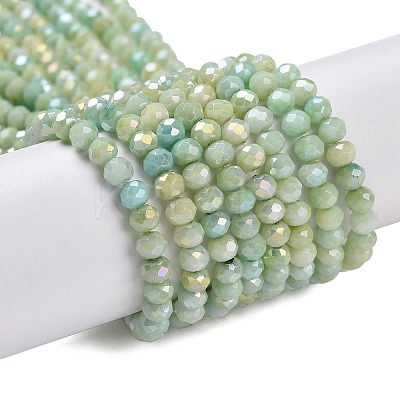 Ombre Effect Dyed Glass Beads Strands X-GLAA-C023-02-C13-1
