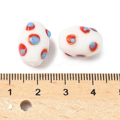 Handmade Lampwork Bumpy Beads LAMP-U004-04A-1