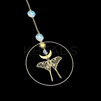 Brass Big Pendant Decorations HJEW-M005-03G-02-1
