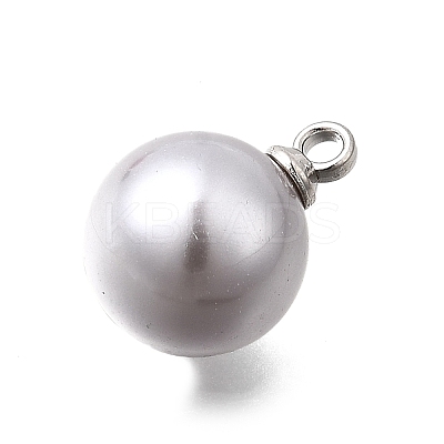 ABS Plastic Imitation Pearl Pendants FIND-H052-01F-02P-1