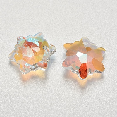 K9 Glass Rhinestone Pendants GLAA-F083-03C-03-1