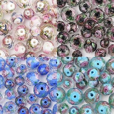 30Pcs 3 Styles Handmade Gold Sand Lampwork Beads LAMP-YW0001-34A-1