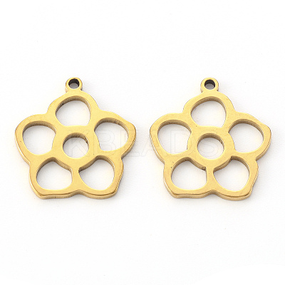 PVD Vacuum Plating 304 Stainless Steel Pendants STAS-N092-92G-1