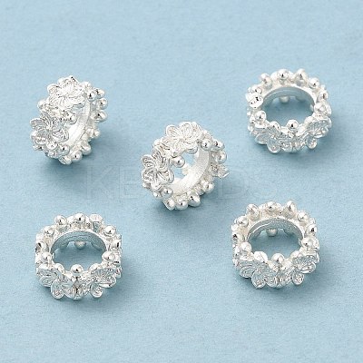 Eco-Friendly Rack Plating Brass Beads KK-A186-08B-S-1