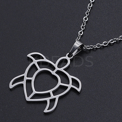 Non-Tarnish 201 Stainless Steel Pendants Necklaces LS-NJEW-S105-JN714-45-1-1