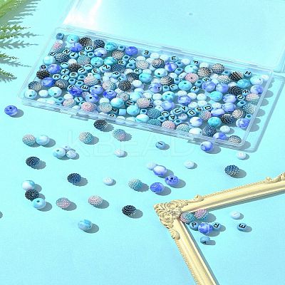 244Pcs Imitation Acrylic Beads Kits OACR-FS0004-07A-1