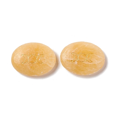 Natural & Synthetic Mixed Gemstone Healing Massage Palm Stones G-E579-03-1