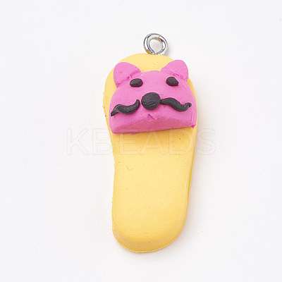 Handmade Polymer Clay Pendants CLAY-T012-27-1