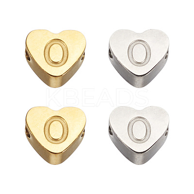 4Pcs 2 Colors 304 Stainless Steel Beads STAS-TA0002-75-1