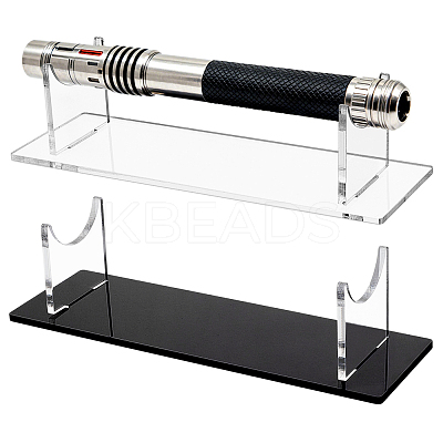 2Pcs 2 Colors Acrylic Single Sword Display Stands ODIS-GA0001-79-1
