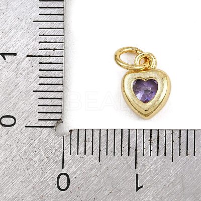 Brass with Cubic Zirconia Pendants KK-A269-67A-G-1