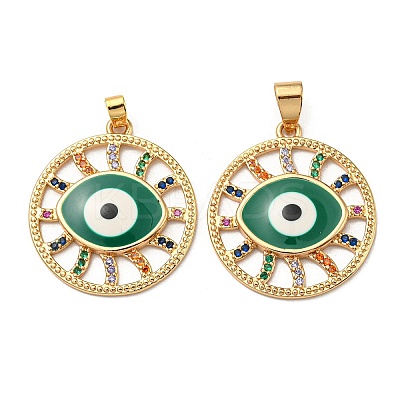 Real 18K Gold Plated Brass Pendants KK-L209-010G-04-1