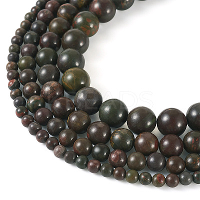 4 Strands 4 Styles Natural Polychrome Jasper & Picasso Stone & Picasso Jasper Bead Strands G-TA0002-16-1