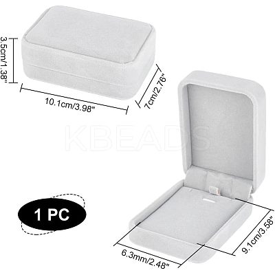 Velvet Pendant Box CON-WH0088-35C-1