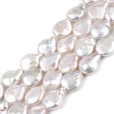 Natural Keshi Pearl Beads Strands PEAR-S018-08C-1