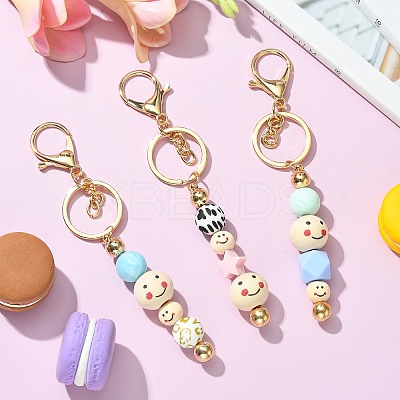 Alloy Bar Beadable Keychain for Jewelry Making DIY Crafts KEYC-A011-01KCG-1