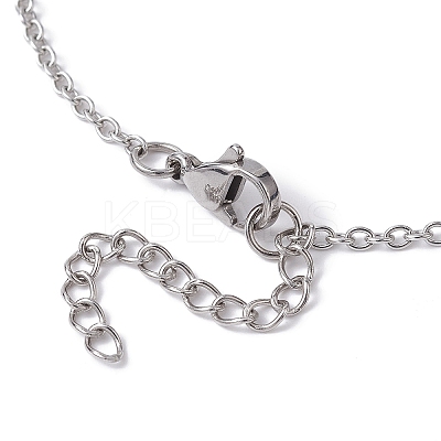 Crystal Holder Cage Necklace X-NJEW-JN04585-1