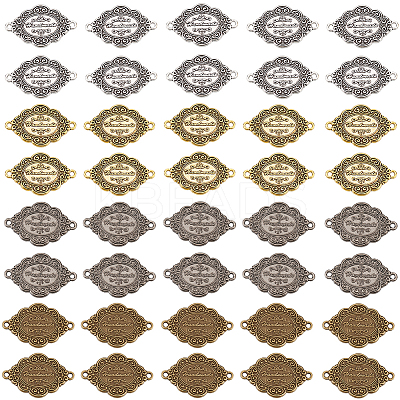 40Pcs 4 Colors Alloy Connector Charms DIY-FG0004-24-1