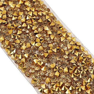 Glitter Resin Hotfix Rhinestone(Hot Melt Adhesive On The Back) OCOR-TAC0004-B-02-1