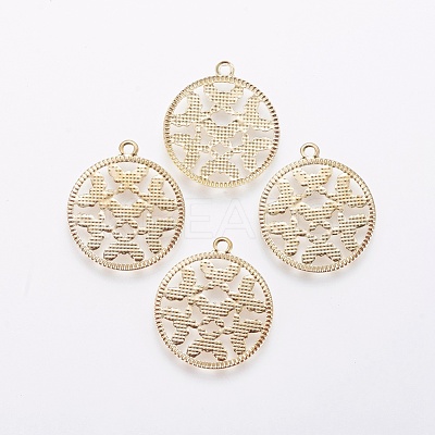Iron Filigree Pendants IFIN-F158-60G-1