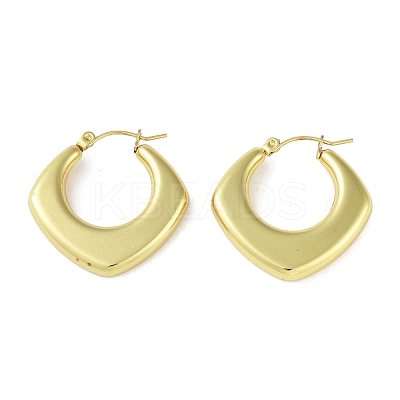 Ion Plating(IP) 304 Stainless Steel Hoop Earrings for Women STAS-I304-05G-1