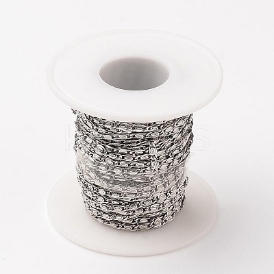 Tarnish Resistant 304 Stainless Steel Lumachina Chains CHS-L015-42-1