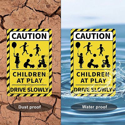 UV Protected & Waterproof Aluminum Warning Signs AJEW-WH0111-D-10-1