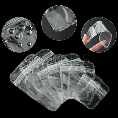 40Pcs 4 Styles Transparent Plastic Resealable Packaging Bags OPP-FS0001-10-1