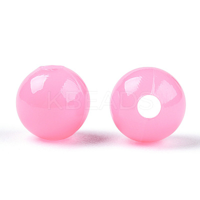 Opaque Plastic Beads X-KY-T005-6mm-602-1