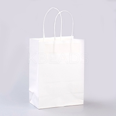 Pure Color Kraft Paper Bags AJEW-G020-A-03-1