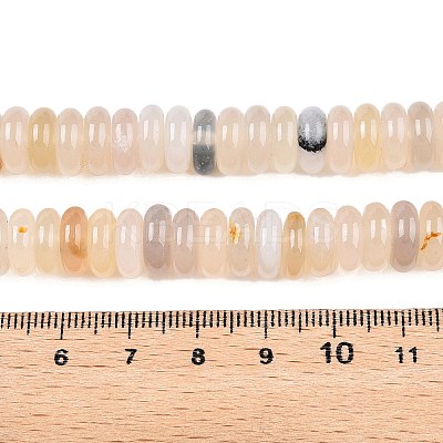 Natural White Agate Beads Strands G-T138-60-1