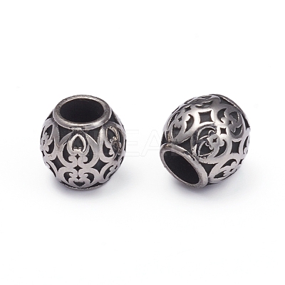 304 Stainless Steel European Beads STAS-G220-43AS-1