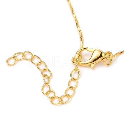 Gold Plated Tin Alloy Snake Chain Fine Necklaces NJEW-BB10181-18-1