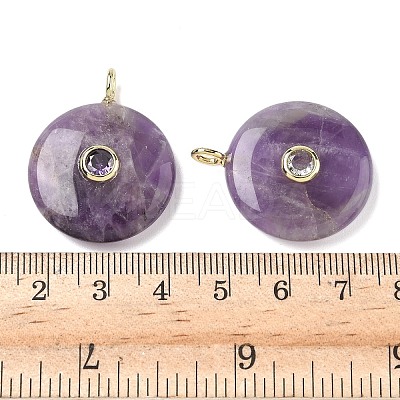 Natural Amethyst Pendants G-I391-02G-03-1