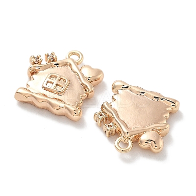 Micro Pave Cubic Zirconia Pendants KK-M102-10G-1