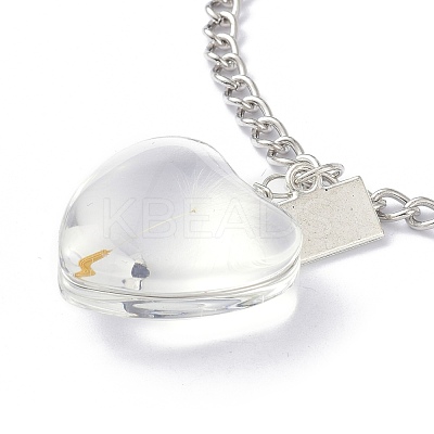 Dandelion Seed Wish Necklace for Teen Girl Women Gift NJEW-Z014-02P-1