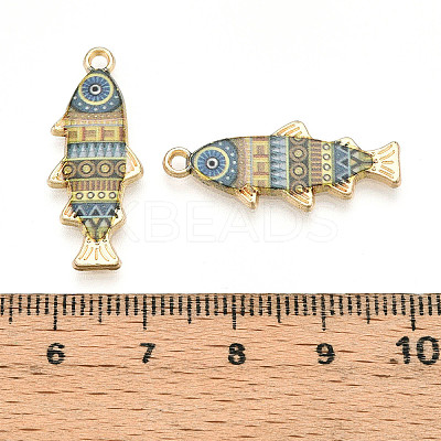 Alloy Enamel Pendants FIND-C037-16G-09-1-1