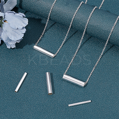 304 Stainless Steel Tube Beads STAS-UN0014-57S-1