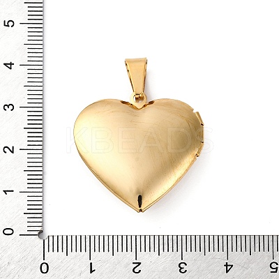 304 Stainless Steel Locket Pendants STAS-L289-01G-1