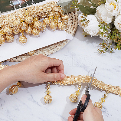Curtain Plastic Beaded Fringe Trim OCOR-ME0001-23A-1