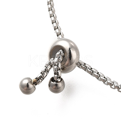 Non-Tarnish 304 Stainless Steel Box Chain Slider Bracelets BJEW-M233-06P-1