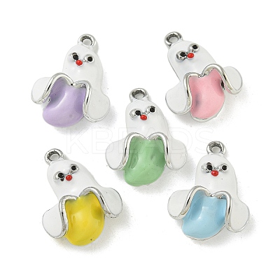 UV Plating Alloy Enamel Pendants FIND-M033-29P-1